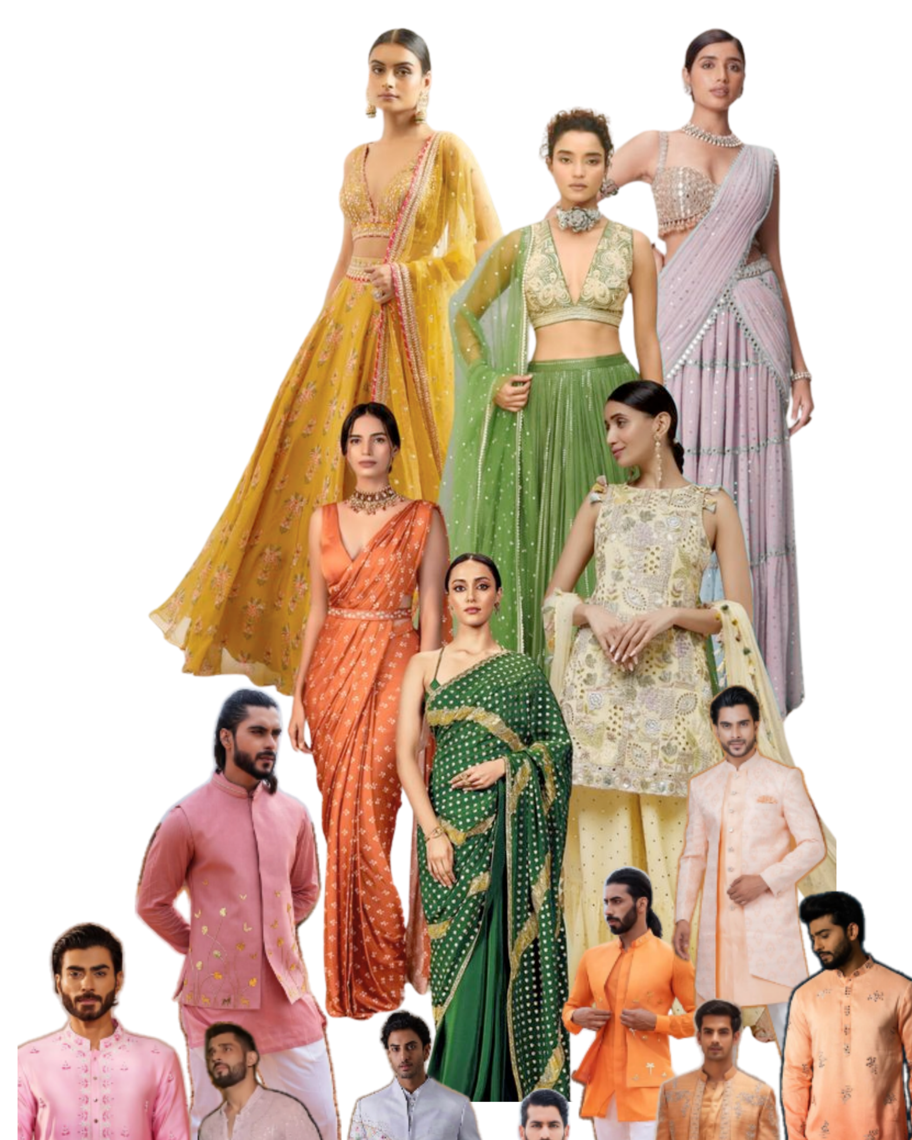 Hindu ceremony outfit moodboard